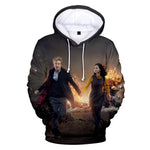 Dr Who Long Sleeve Hooded Shirt