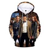 Dr Who Long Sleeve Hooded Shirt